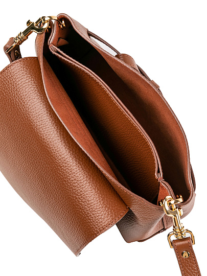 Женская сумка Dr.Koffer из натуральной кожи коричневая