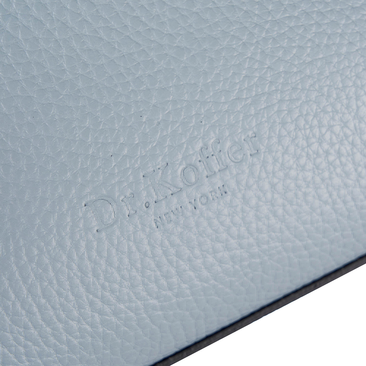 Женская сумка Dr. Koffer из натуральной кожи голубая