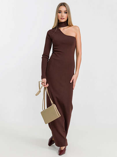 Сумка через плечо Dr.Koffer из натуральной кожи бежевая