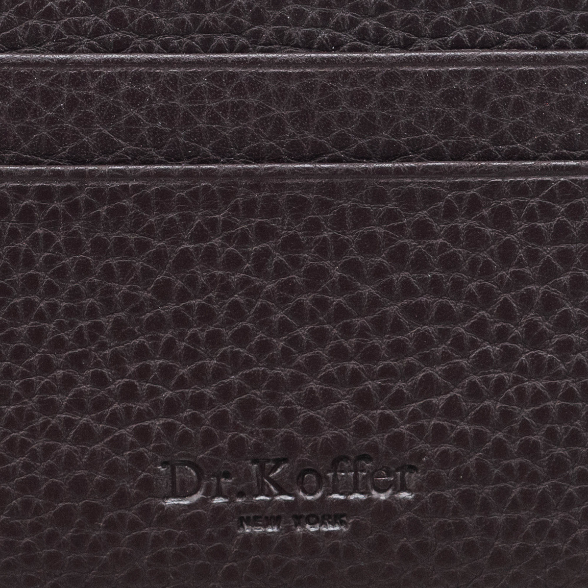 Кредитница Dr.Koffer из натуральной кожи коричневая