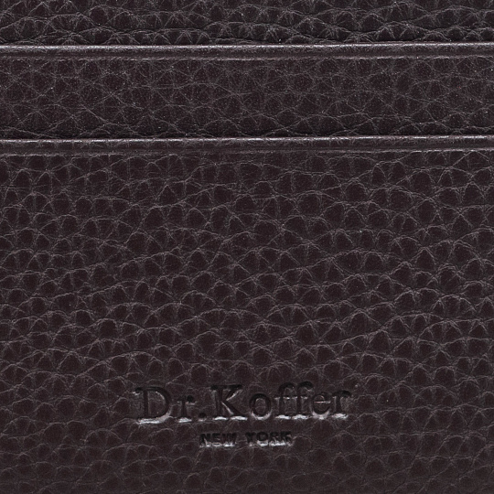 Кредитница Dr.Koffer из натуральной кожи коричневая