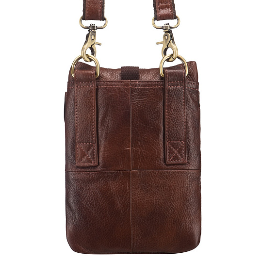 Сумка через плечо Dr.Koffer из натуральной кожи коричневая