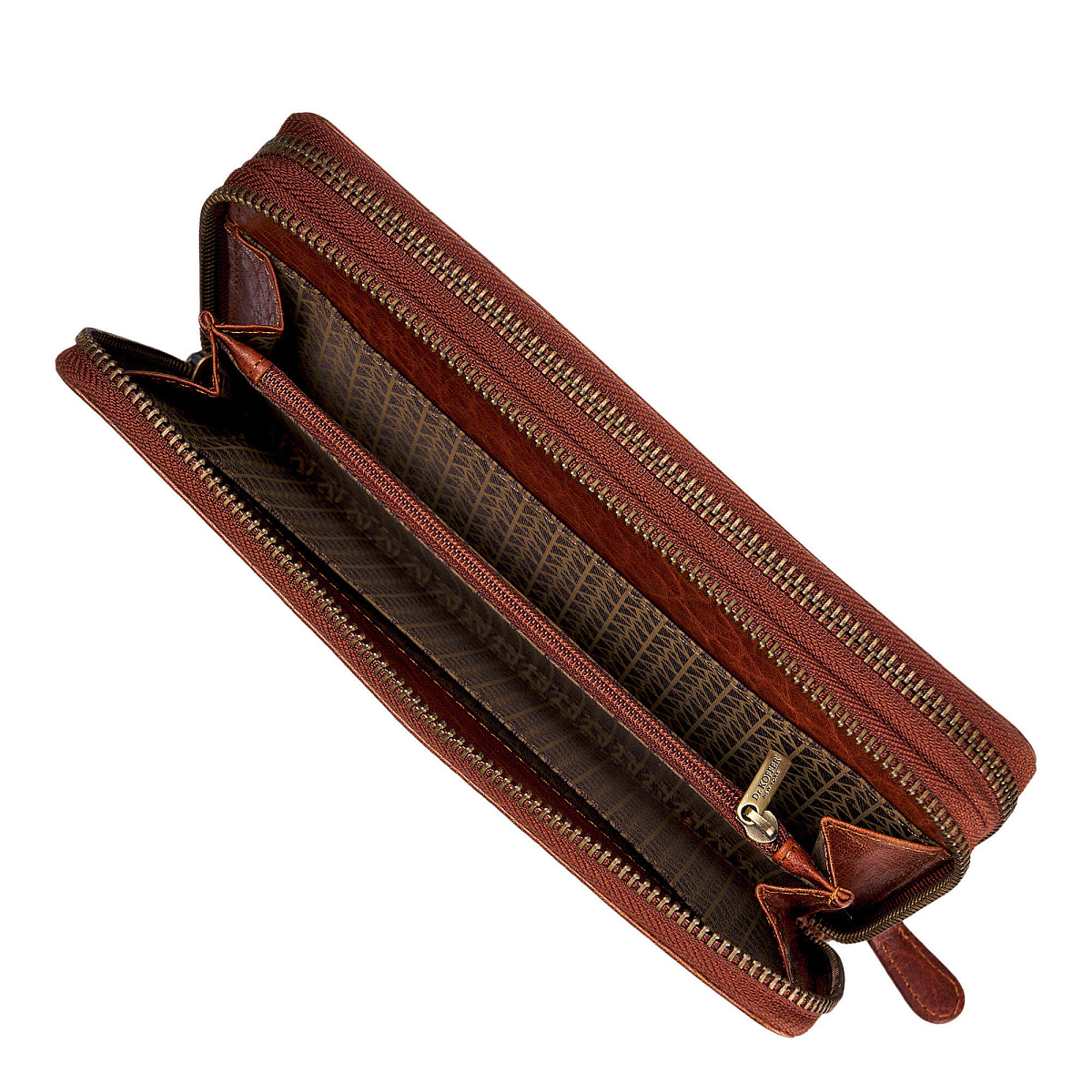 Портмоне Dr.Koffer из натуральной кожи светло-коричневое