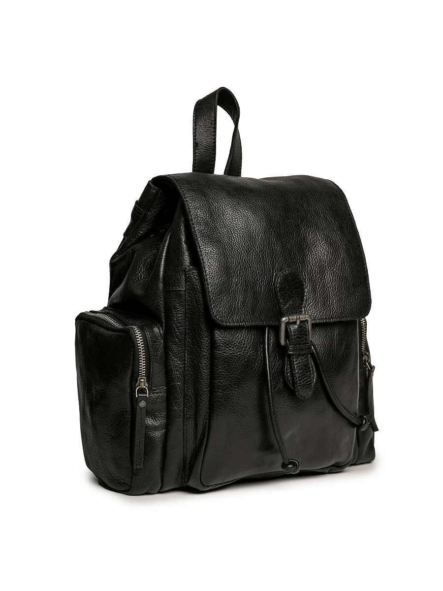 Рюкзак Dr.Koffer из натуральной кожи черный
