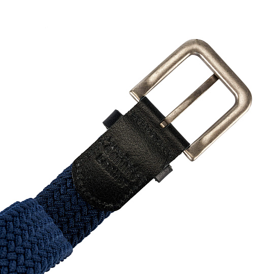 Ремень Dr.Koffer из натуральной кожи и текстиля синий