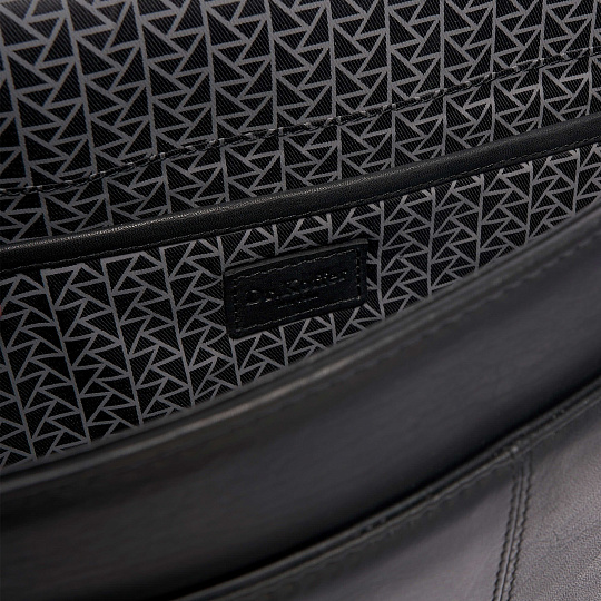 Портфель Dr.Koffer из натуральной кожи черный