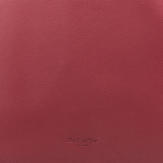 Женская сумка Dr.Koffer из натуральной кожи бордовая
