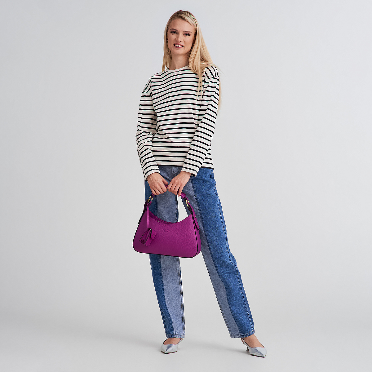 Женская сумка Dr. Koffer из натуральной кожи розовая