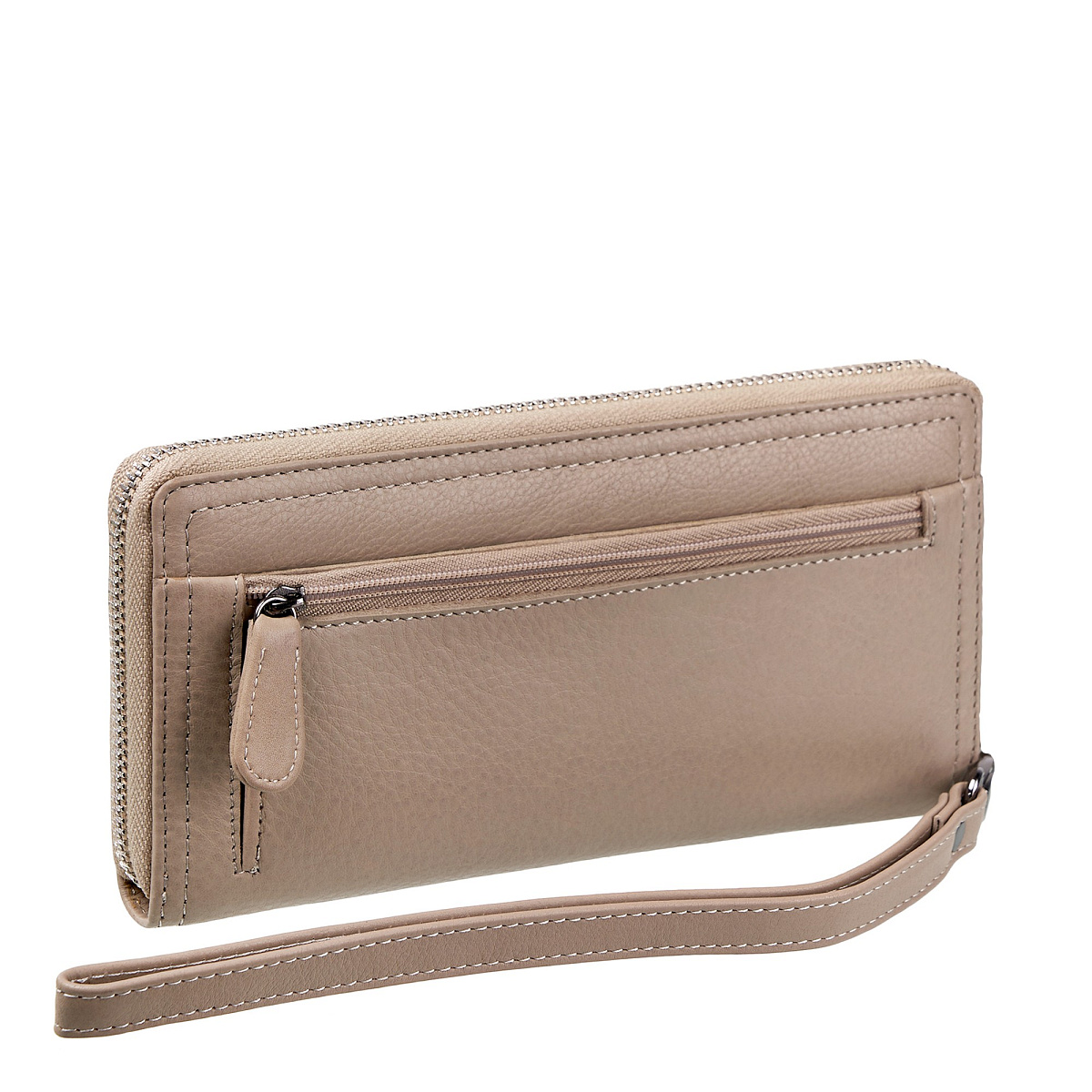 Портмоне Dr.Koffer из натуральной кожи бежевое