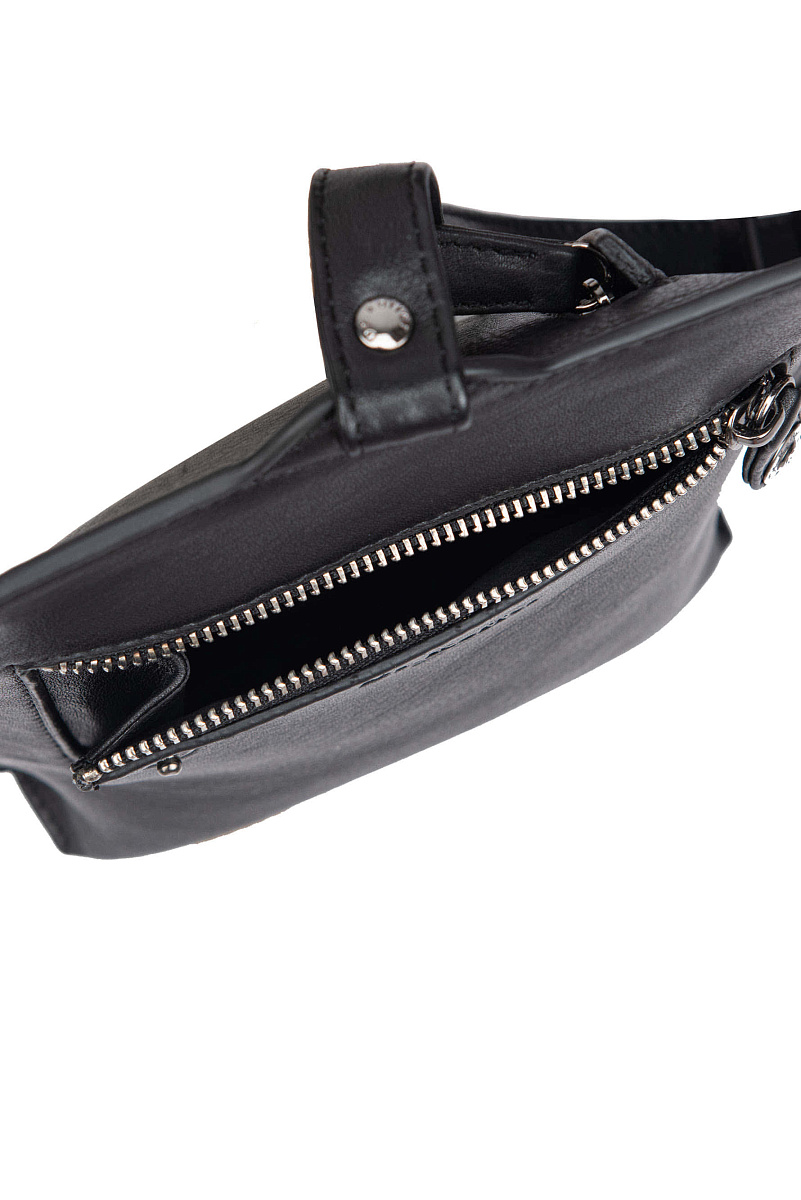 Сумка через плечо Dr.Koffer из натуральной кожи черная