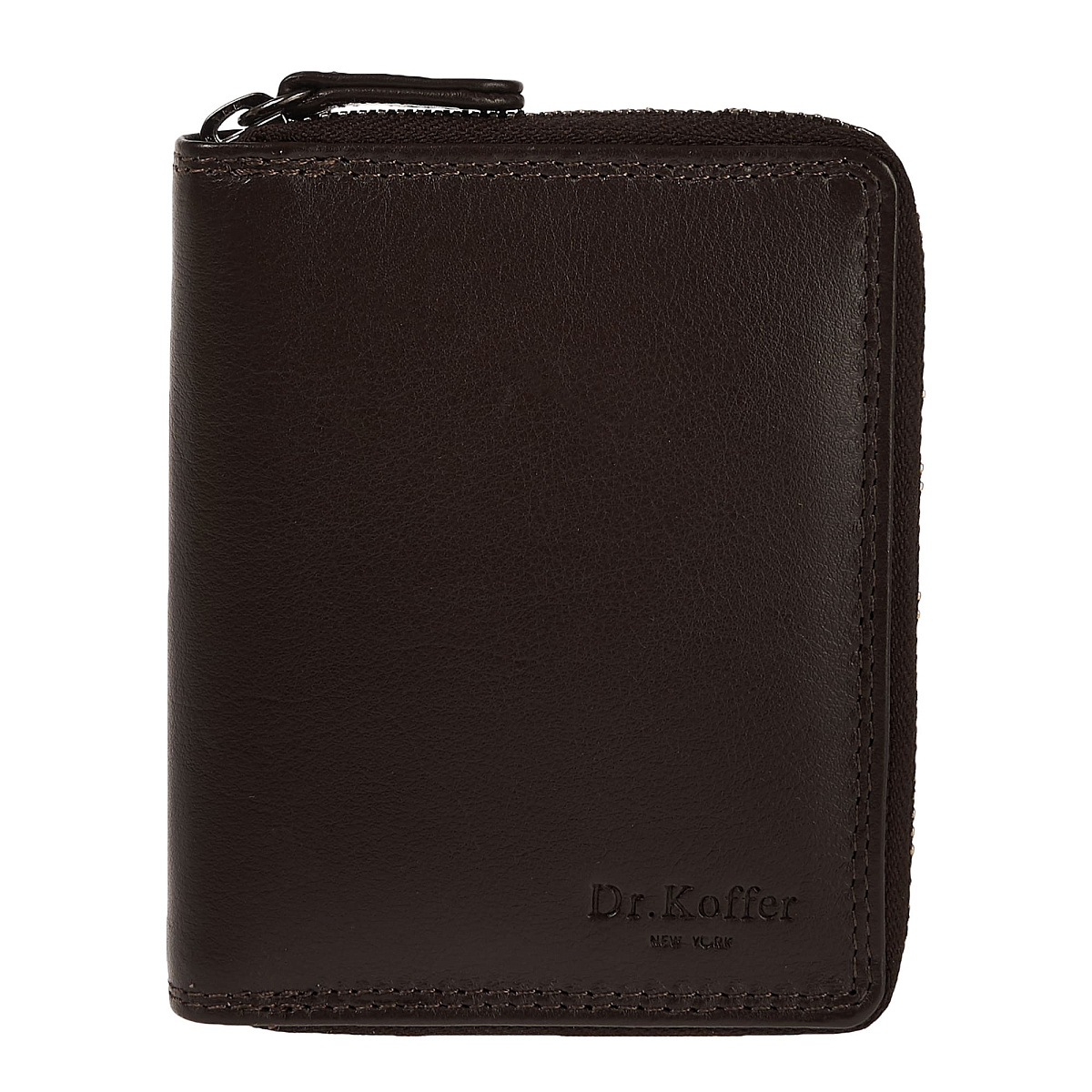 Портмоне Dr.Koffer из натуральной кожи коричневое