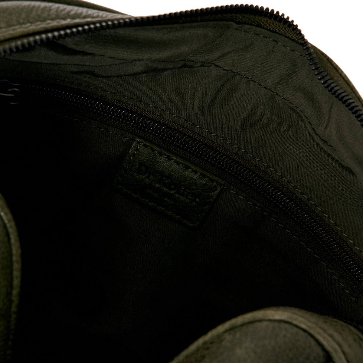 Сумка через плечо Dr.Koffer из натуральной кожи зеленая