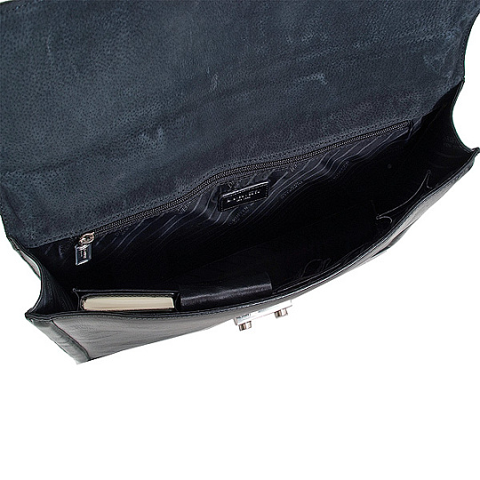 Портфель Dr.Koffer из натуральной кожи черный