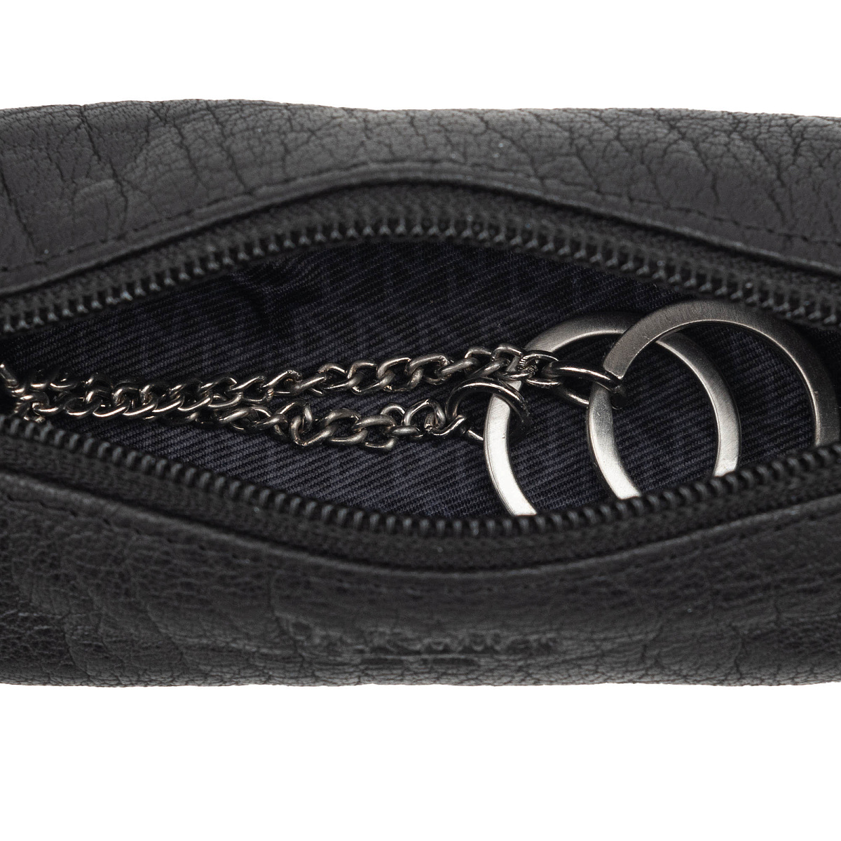 Ключница Dr. Koffer из натуральной кожи черная