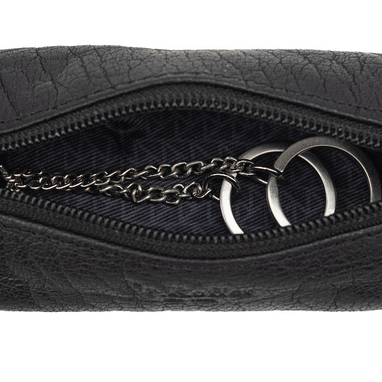 Ключница Dr. Koffer из натуральной кожи черная