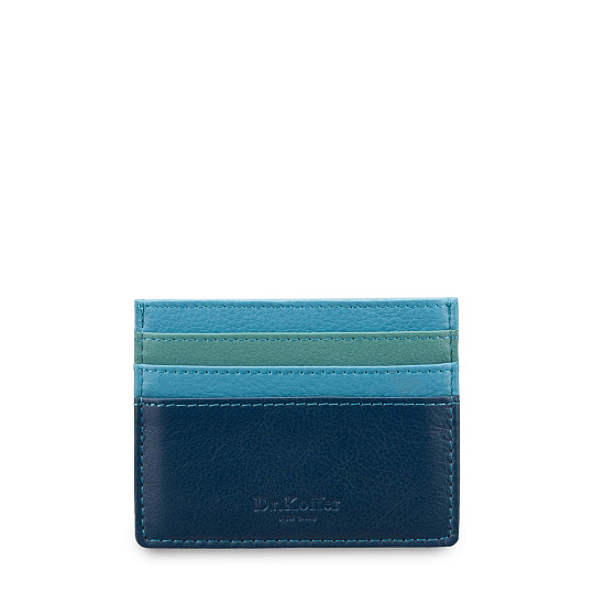 Кредитница Dr.Koffer из натуральной кожи синяя