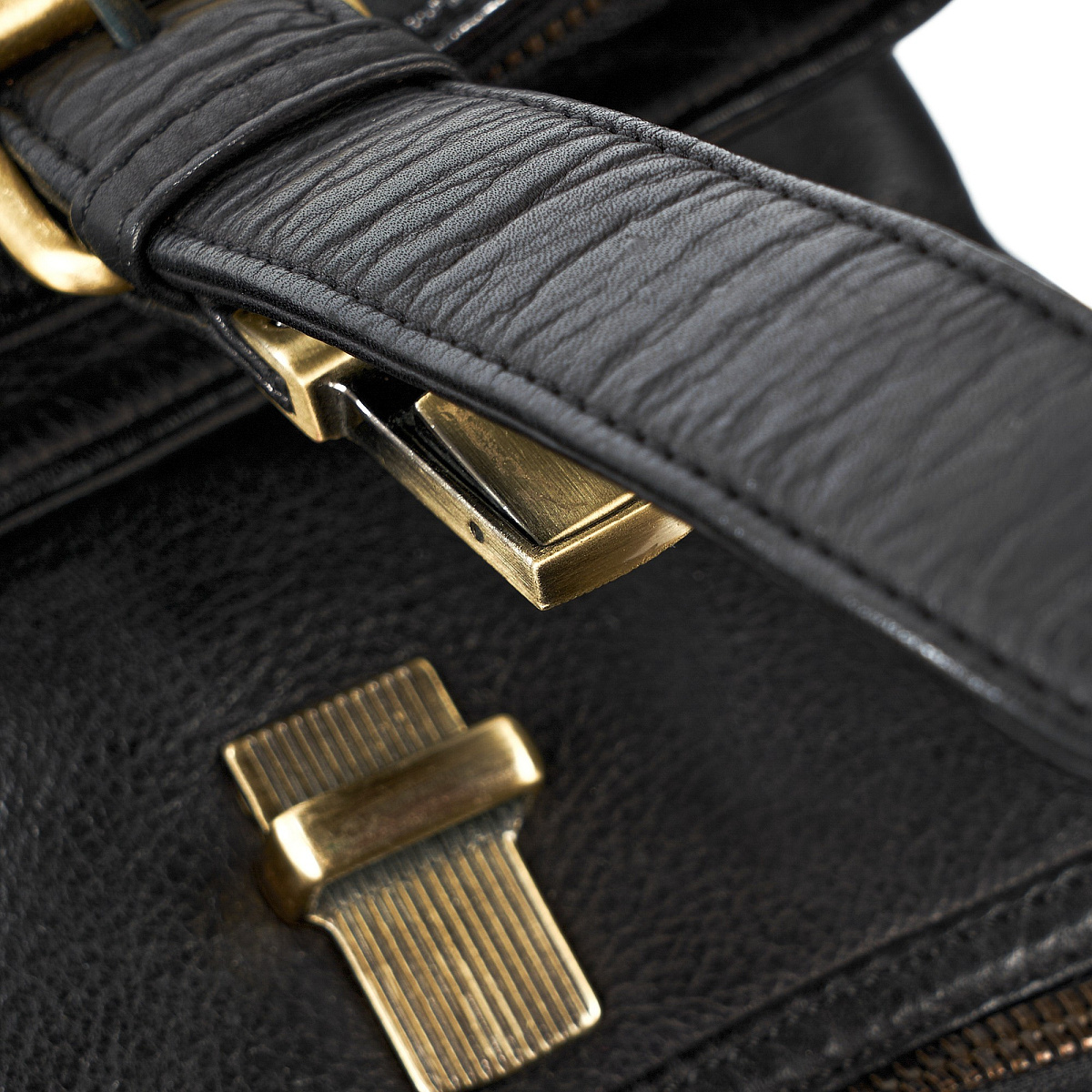 Рюкзак Dr.Koffer из натуральной кожи черный