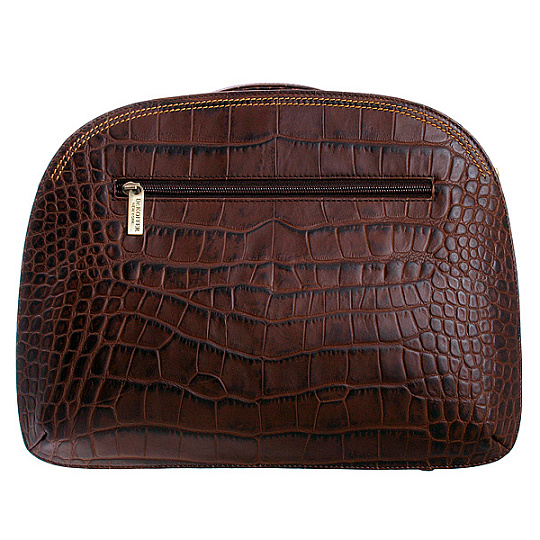 Бьюти-кейс несессер Dr. Koffer из натуральной кожи коричневый