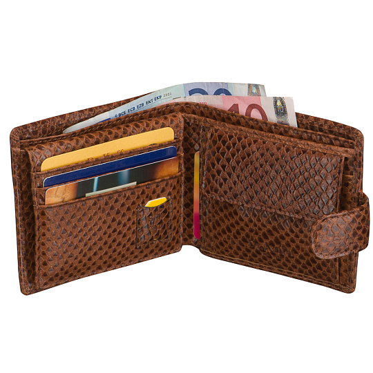 Портмоне Dr.Koffer из натуральной кожи коричневое