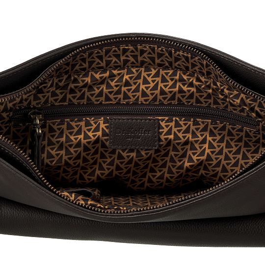 Сумка через плечо Dr.Koffer из натуральной кожи коричневая