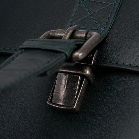 Рюкзак Dr.Koffer из натуральной кожи зеленый