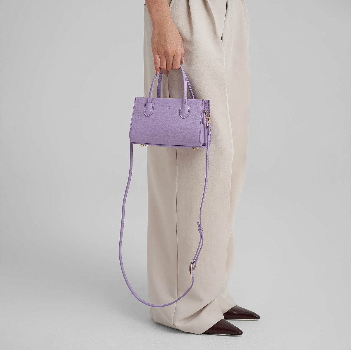 Женская сумка Dr. Koffer из натуральной кожи розовая