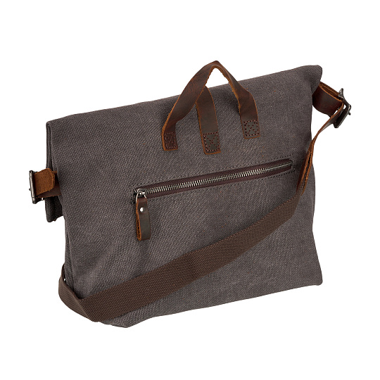 Сумка через плечо Dr.Koffer из канваса и натуральной кожи