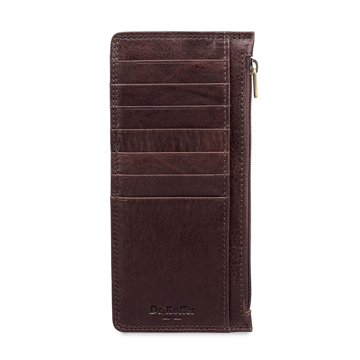 Кредитница Dr.Koffer из натуральной кожи коричневая