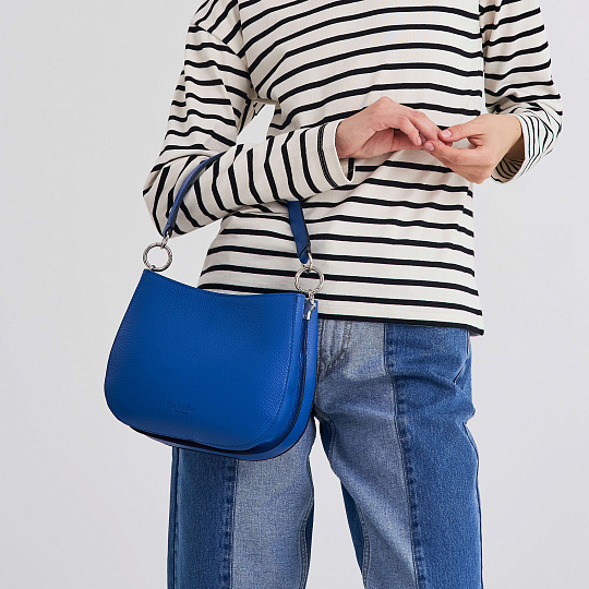 Женская сумка Dr. Koffer из натуральной кожи синяя