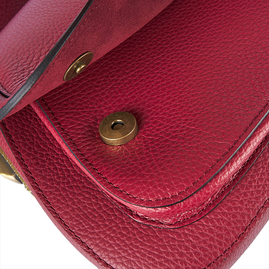 Женская сумка Dr. Koffer из натуральной кожи красная