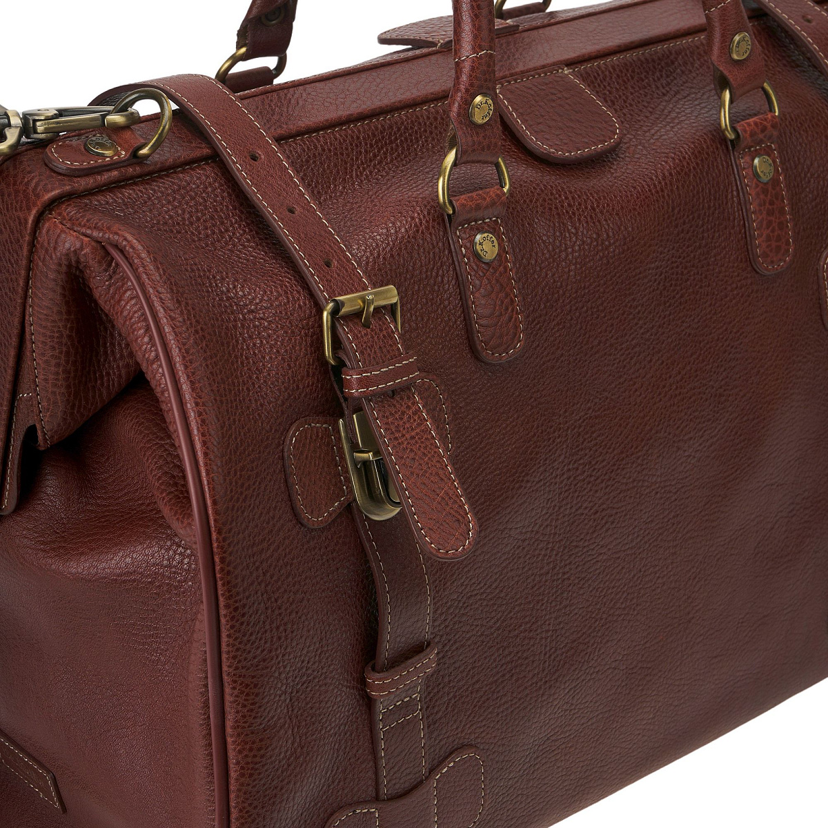 Сумка дорожная саквояж Dr.Koffer из натуральной кожи