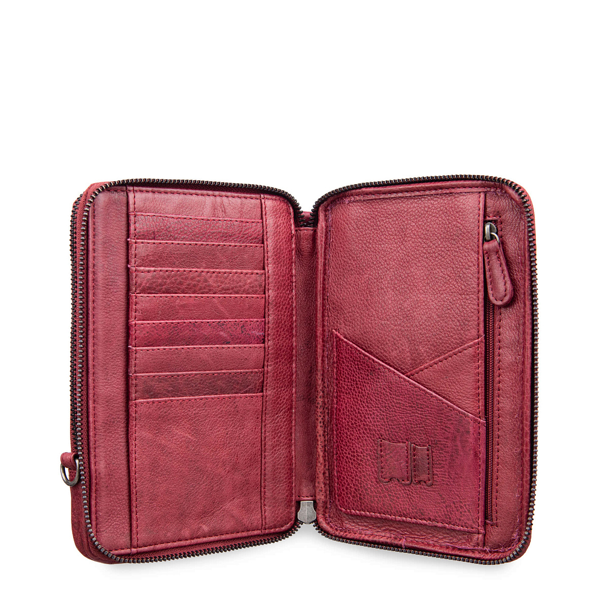 Сумка через плечо Dr.Koffer из натуральной кожи красная