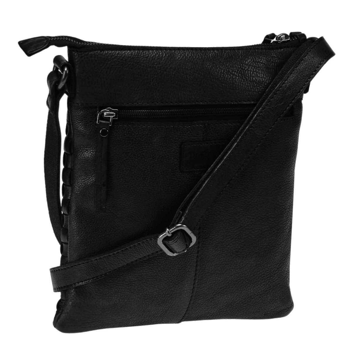 Сумка через плечо Dr.Koffer из натуральной кожи черная