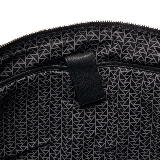 Деловая сумка Dr.Koffer из натуральной кожи черная