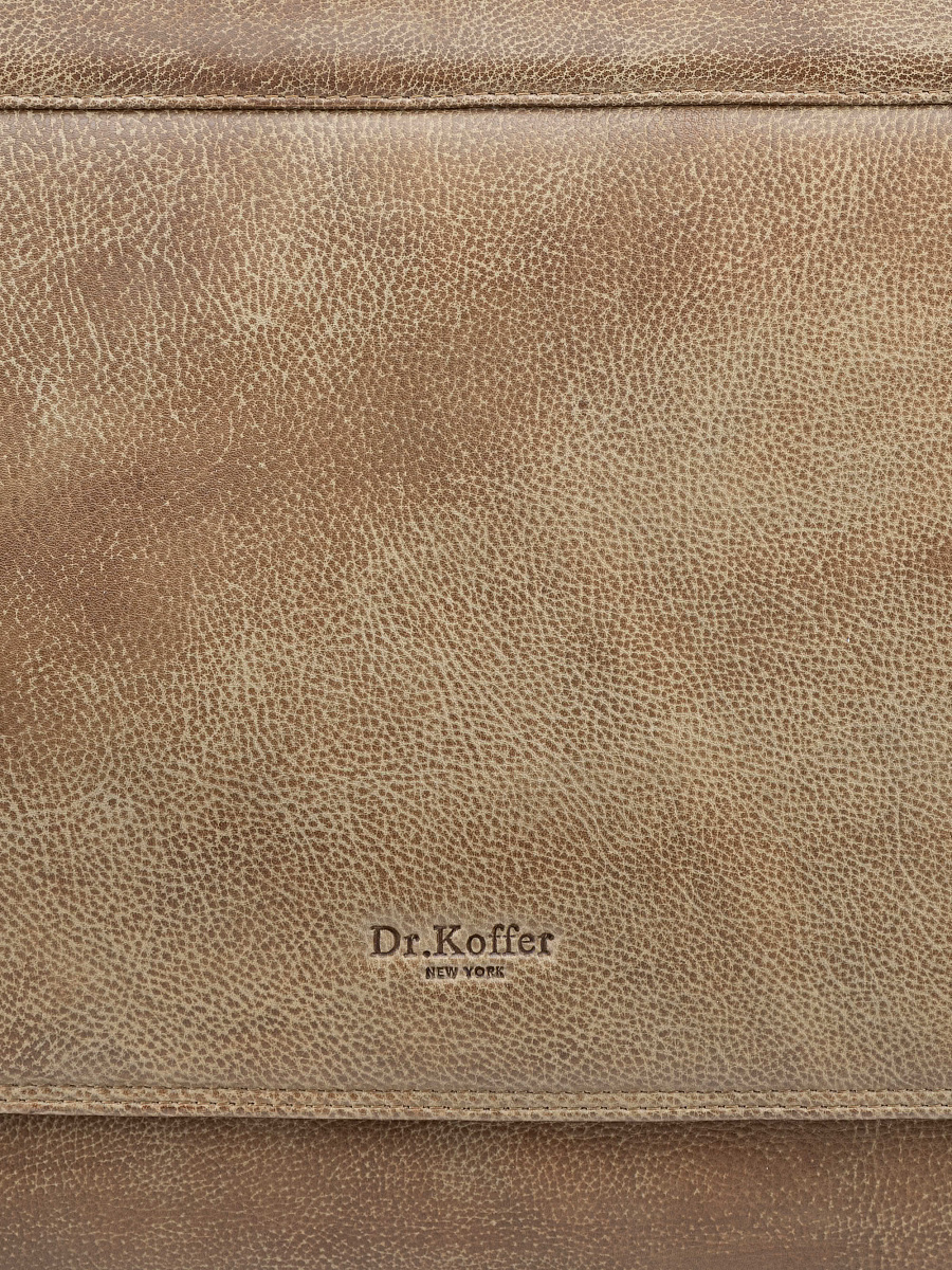 Сумка через плечо Dr. Koffer из натуральной кожи коричневая