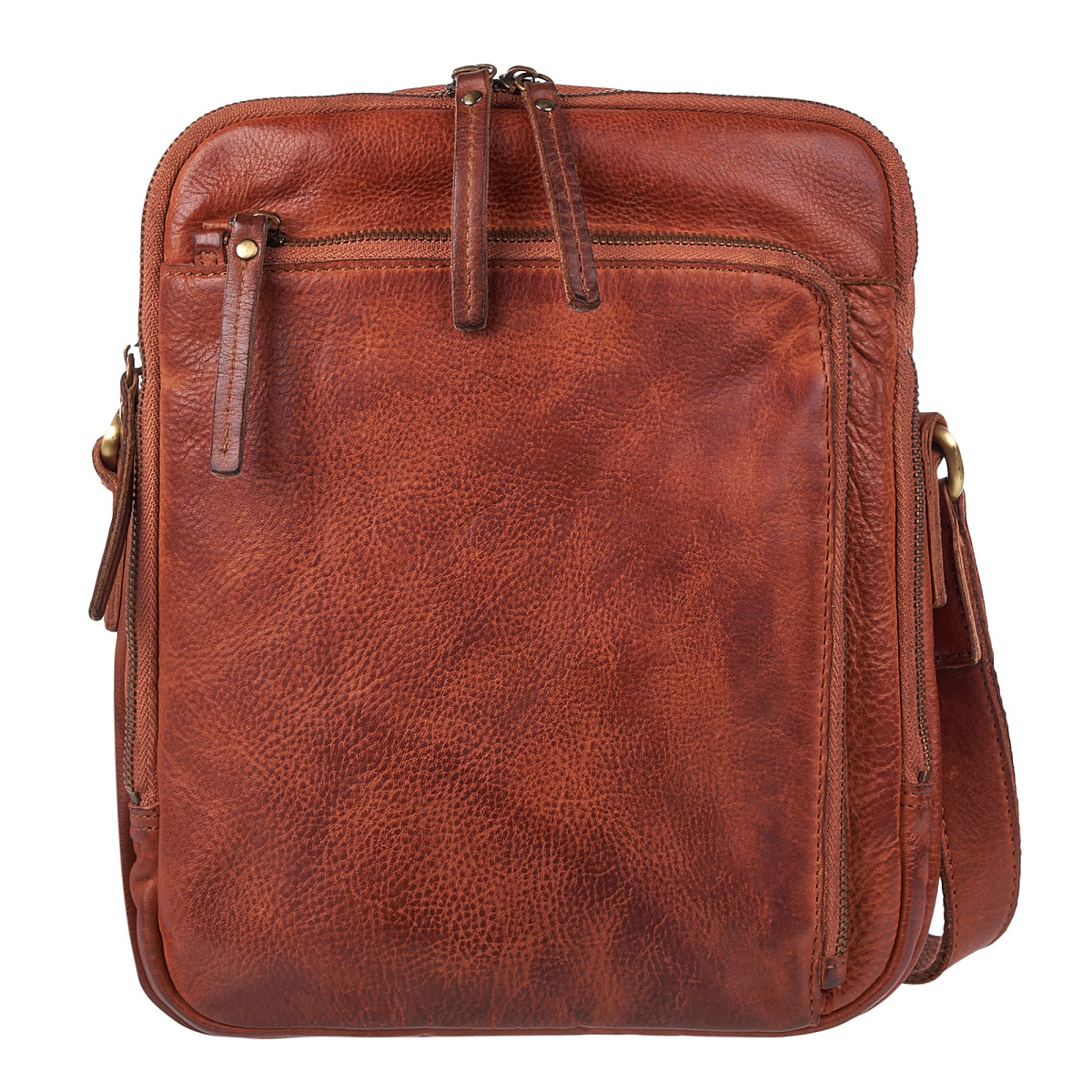 Сумка через плечо Dr.Koffer из натуральной кожи коричневая