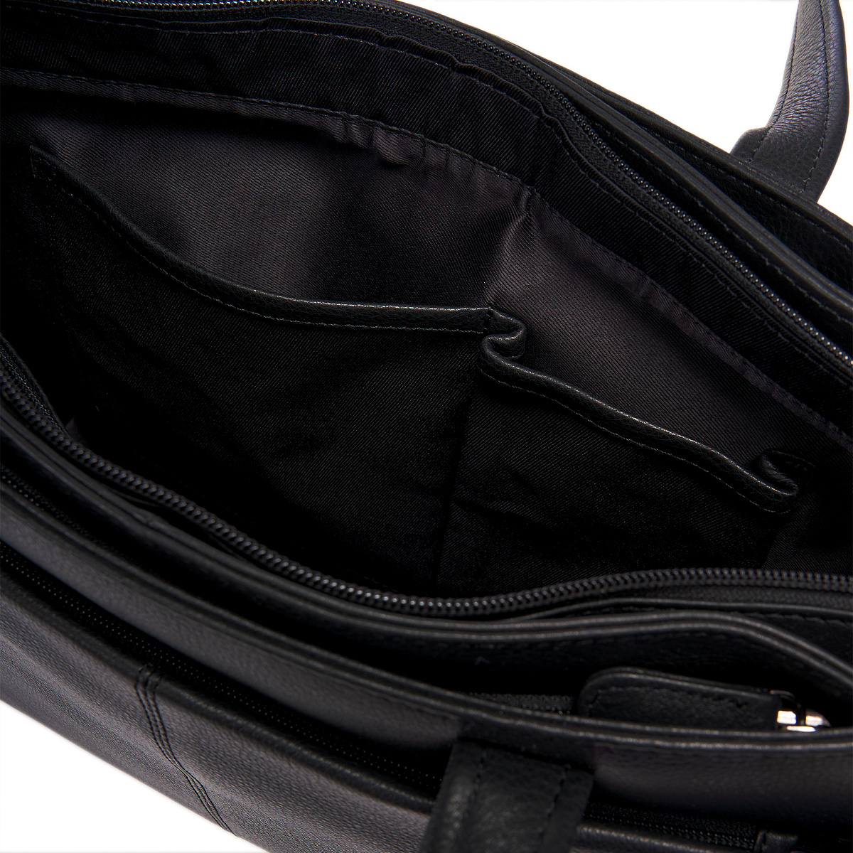 Женская сумка Dr.Koffer из натуральной кожи чёрная