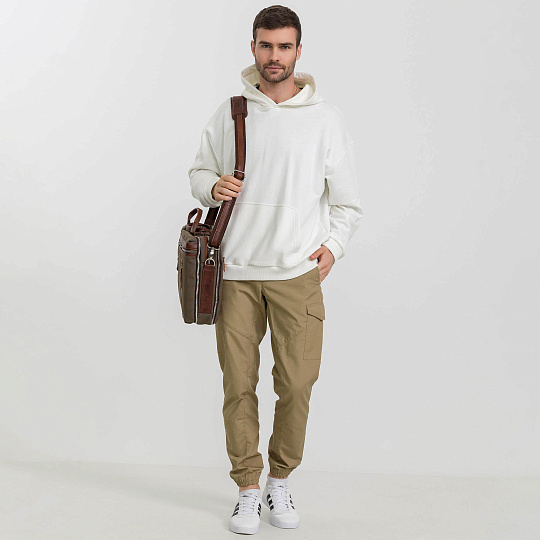 Деловая сумка Dr.Koffer из полиэстэра и натуральной кожи