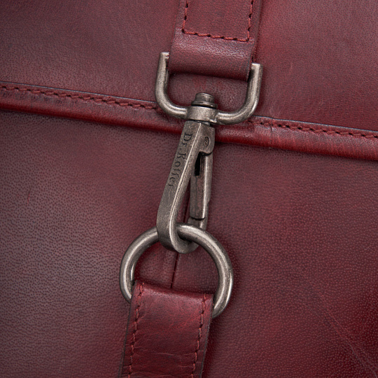 Рюкзак Dr.Koffer из натуральной кожи бордовый