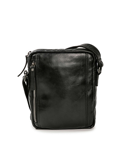 Сумка через плечо Dr.Koffer из натуральной кожи черная