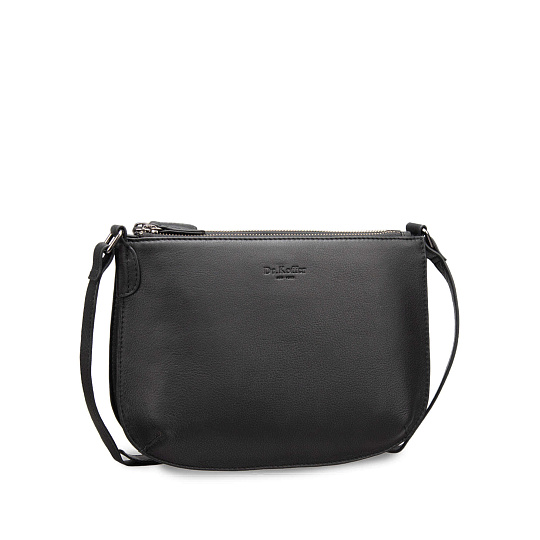 Женская сумка Dr.Koffer из натуральной кожи чёрная