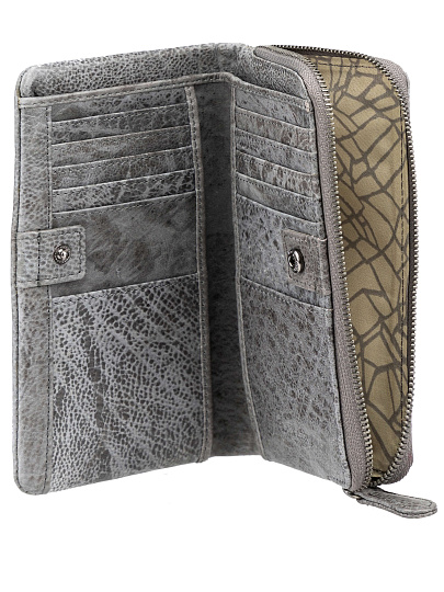 Кошелек Dr.Koffer из натуральной кожи серый