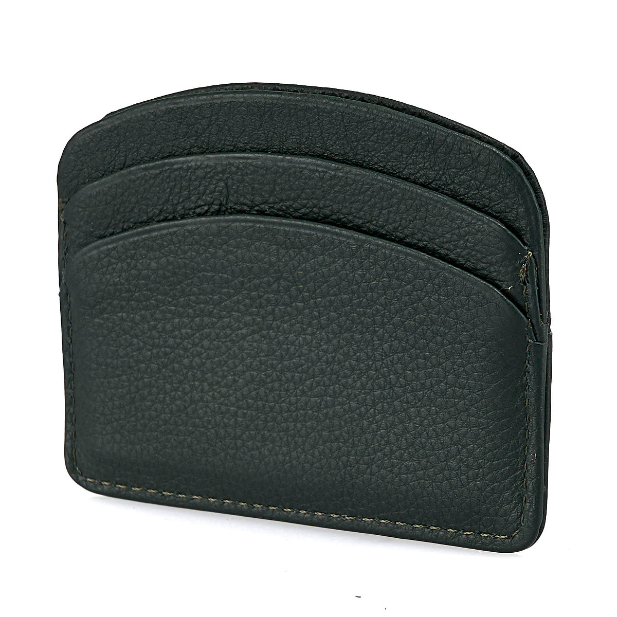 Кредитница Dr.Koffer из натуральной кожи зеленая