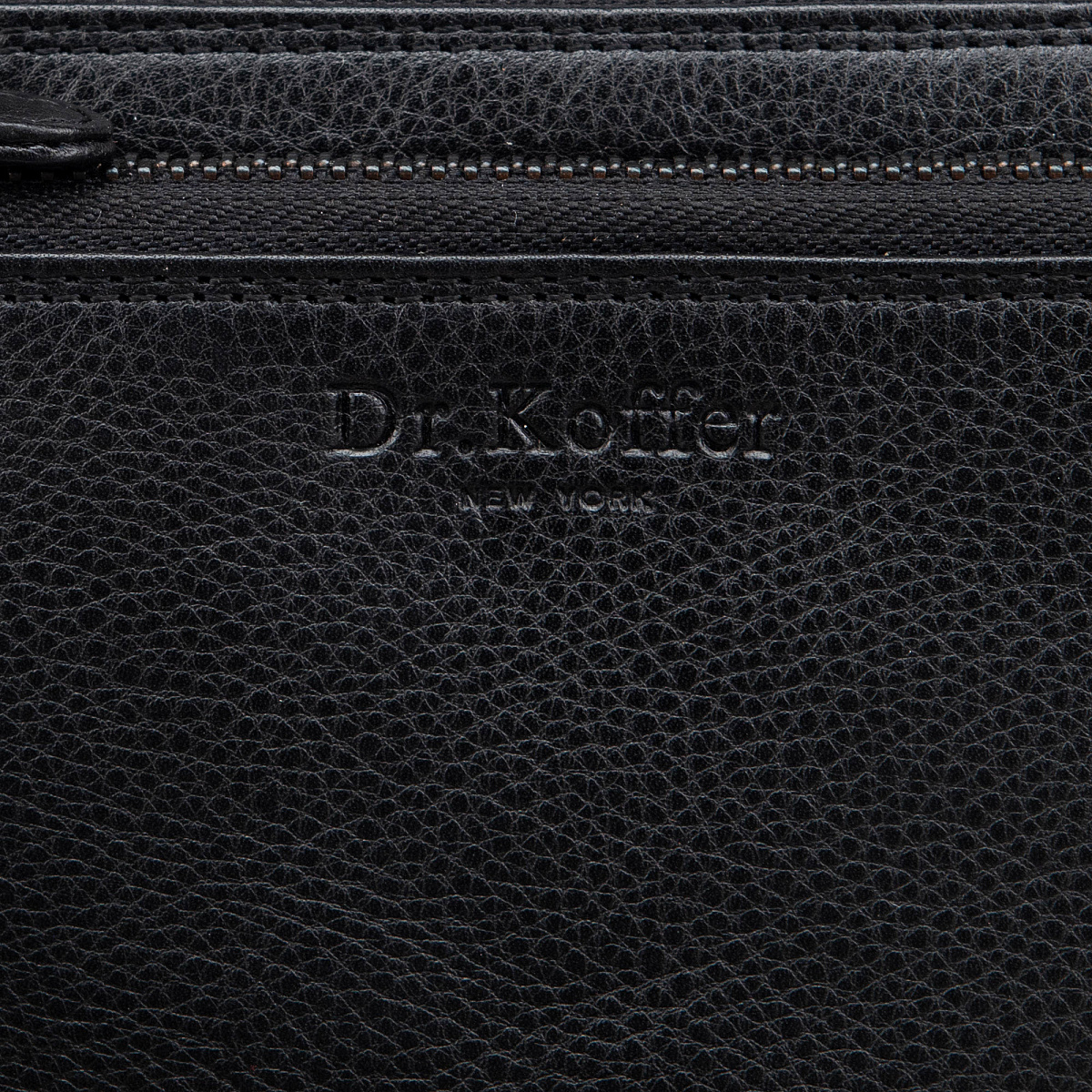 Портмоне из натуральной кожи черное