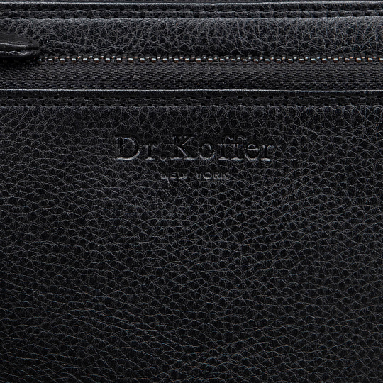 Портмоне из натуральной кожи черное