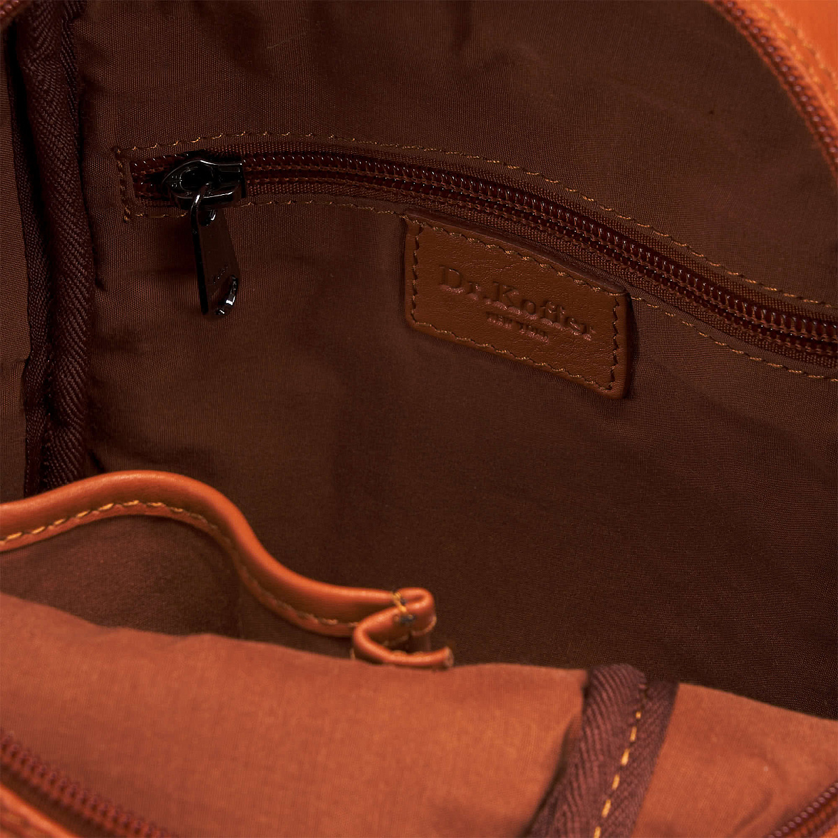 Рюкзак Dr.Koffer из натуральной кожи коричневый