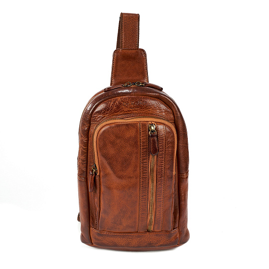 Рюкзак Dr.Koffer из натуральной кожи светло-коричневый