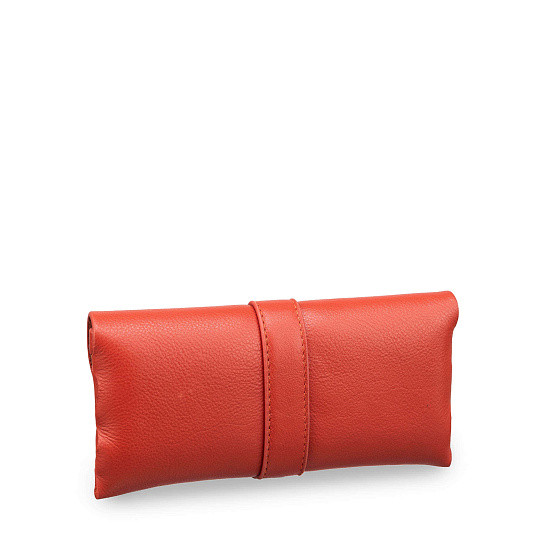 Очечник Dr.Koffer из натуральной кожи оранжевый