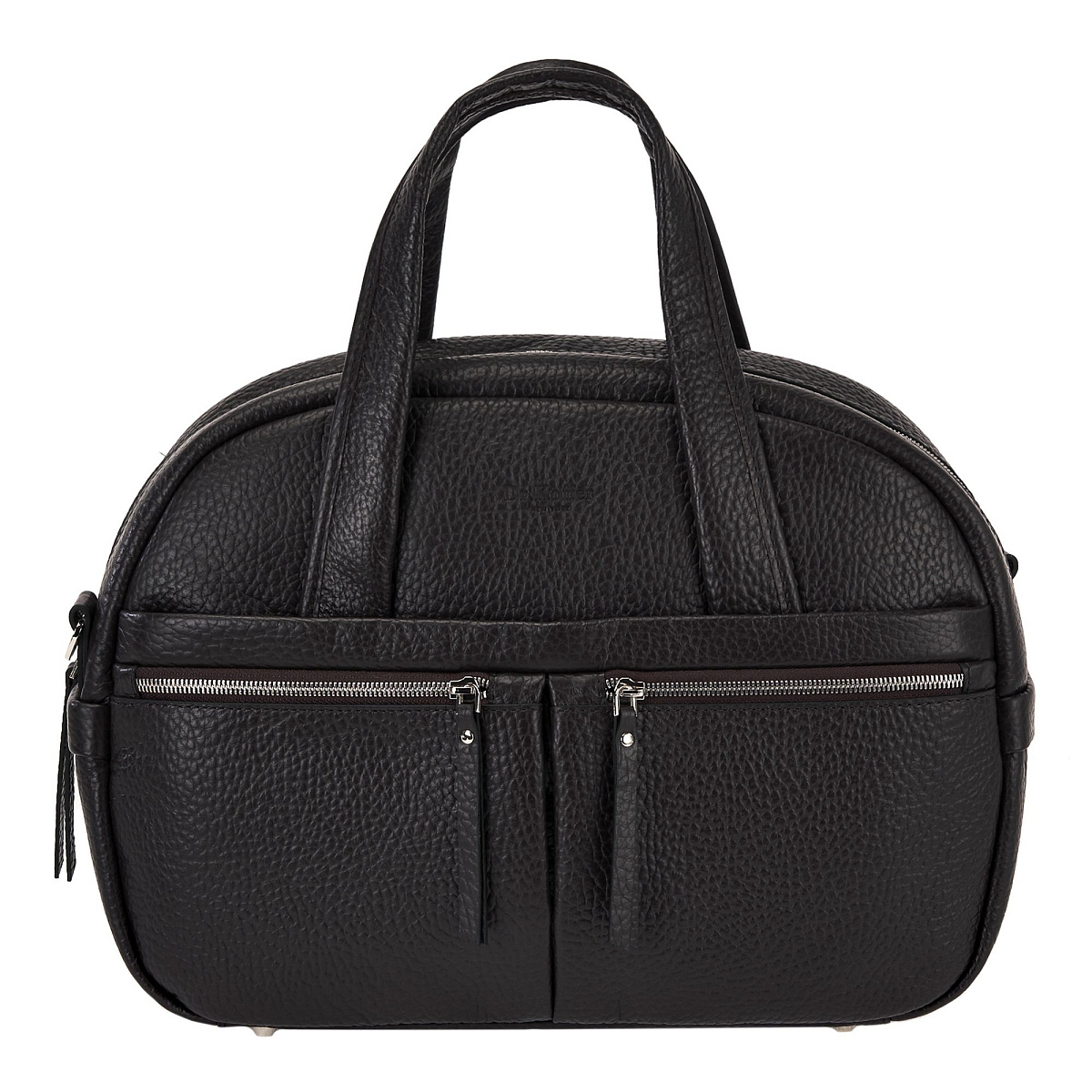 Коричневая дорожная сумка из натуральной кожи