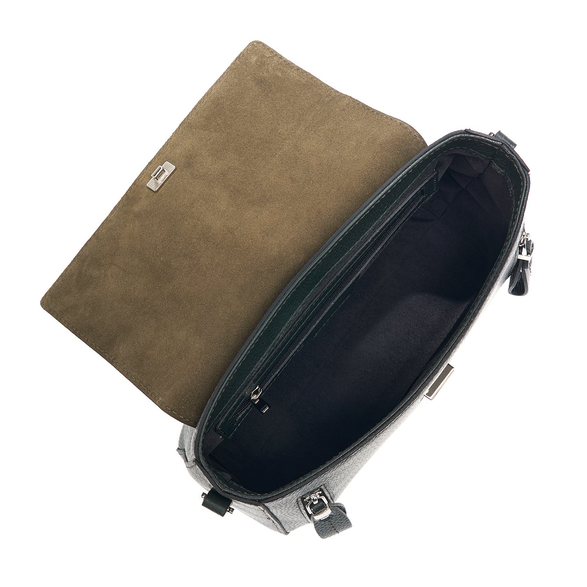 Женская сумка Dr. Koffer из натуральной кожи зеленая